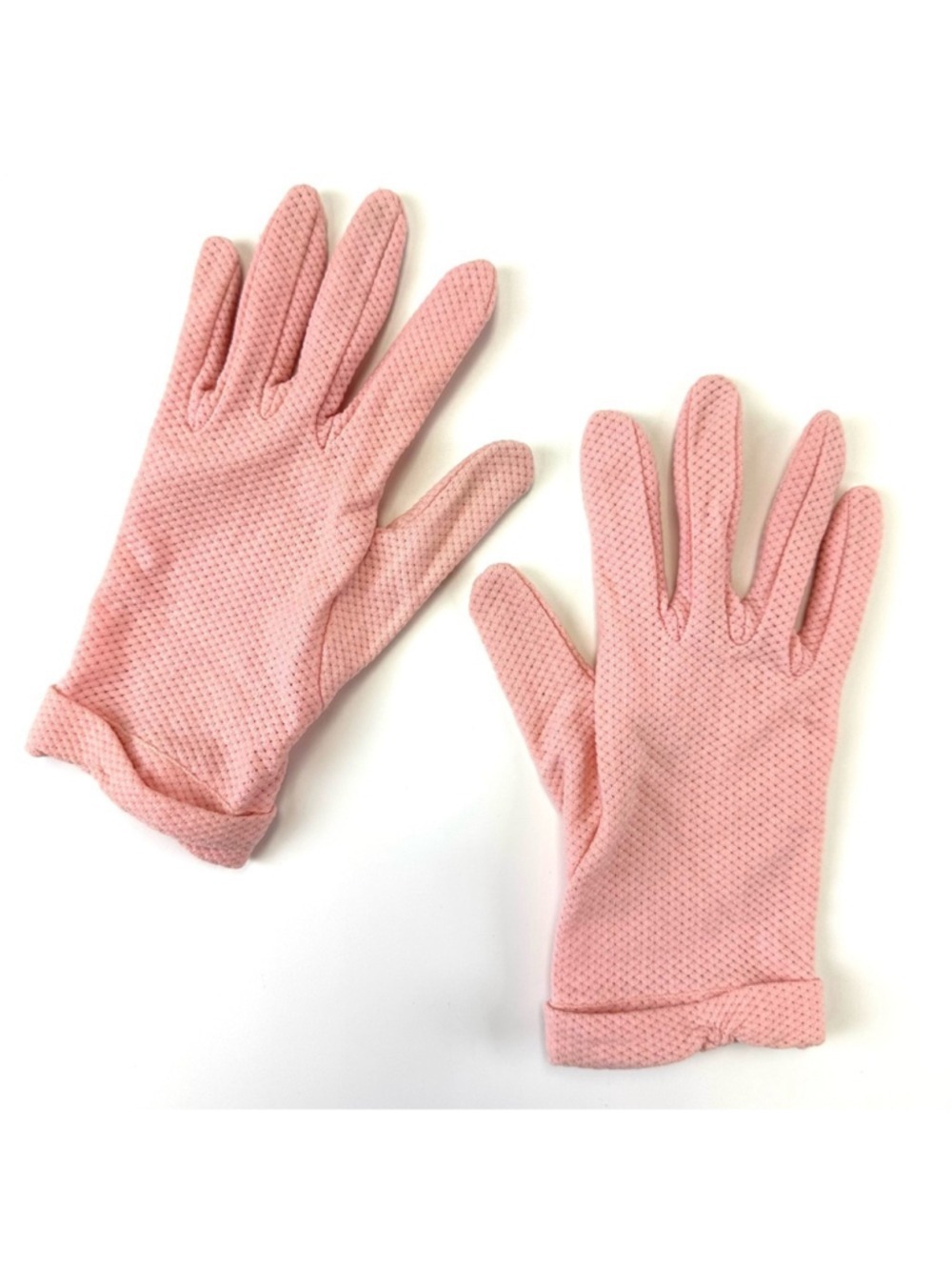Vintage pink wrist party gloves Fits Small Medium